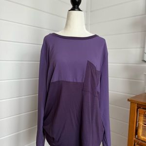 JOE Fresh long-sleeve shirt, 2 tone purple color, EUC